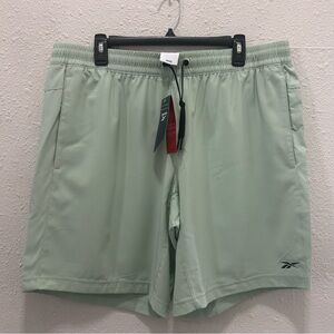 Reebok Mens Workout Ready Woven Athletic Shorts in Light Sage NWT XL